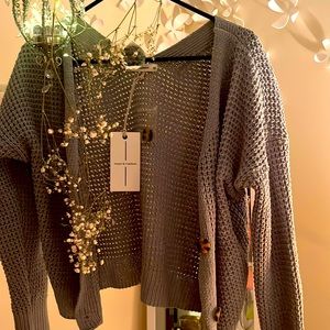 moon and maddison sage green sweater